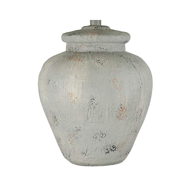 Image 4 Hiram 27" Concrete Stone Hydrocal Rustic Urn Table Lamp more views