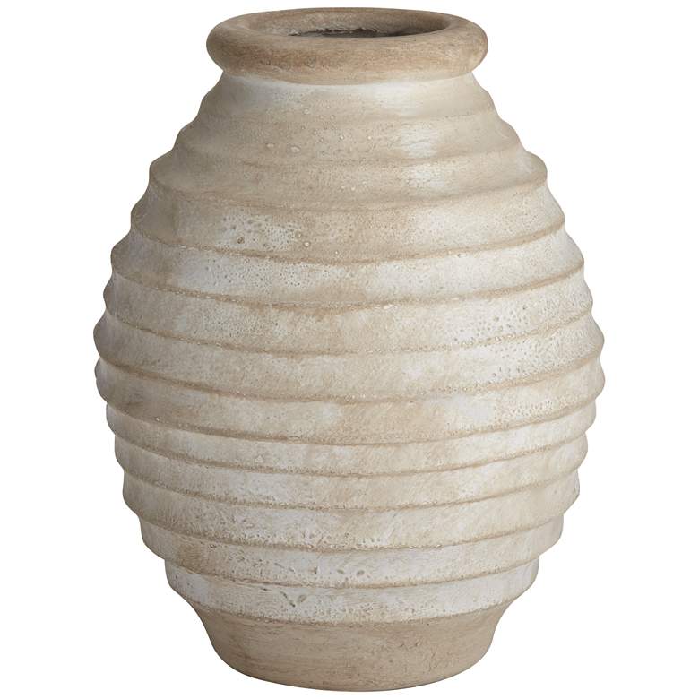 Image 2 Hive 9 3/4" High Antique White Decorative Vase