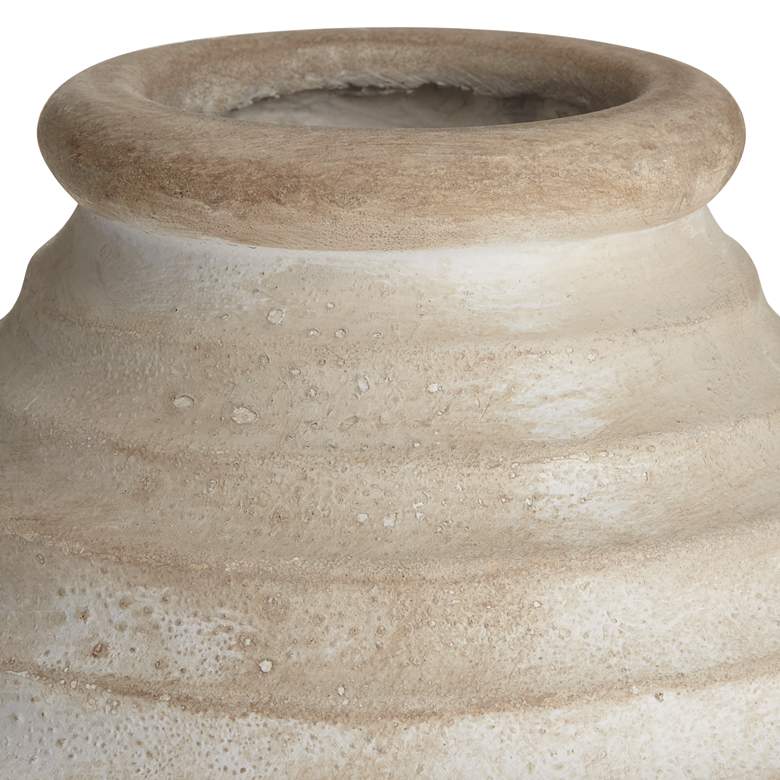 Image 3 Hive 9 3/4" High Antique White Decorative Vase more views