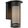 Hive Collection 8 1/2" High Black LED Outdoor Wall Light