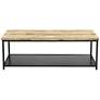 Hiverna 47 1/4" Wide Yellow and Black 1-Shelf Coffee Table