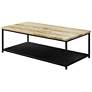 Hiverna 47 1/4" Wide Yellow and Black 1-Shelf Coffee Table