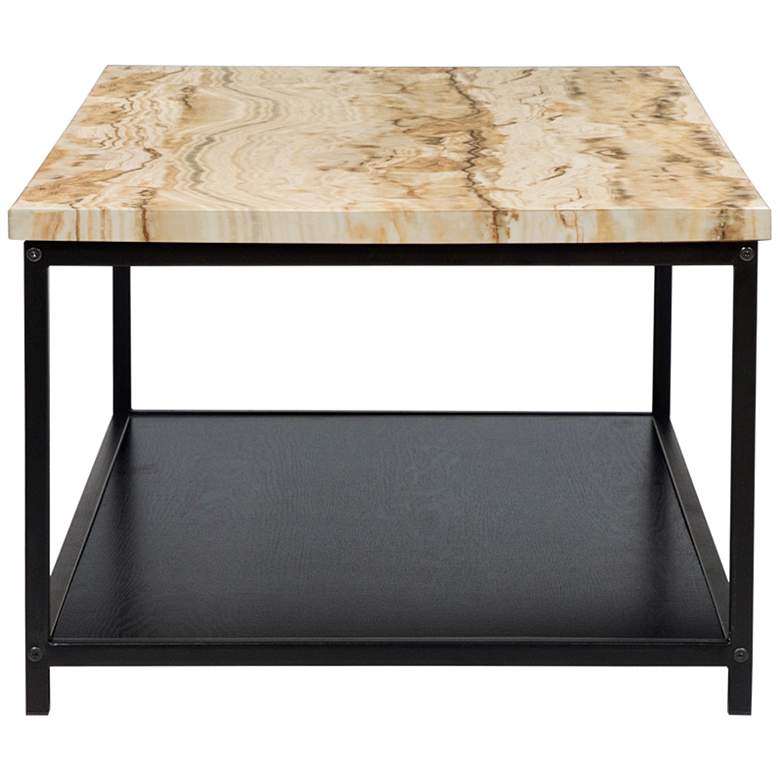 Image 6 Hiverna 47 1/4" Wide Yellow and Black 1-Shelf Coffee Table more views
