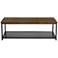 Hiverna 47 1/4"W Rustic Oak and Black 1-Shelf Coffee Table