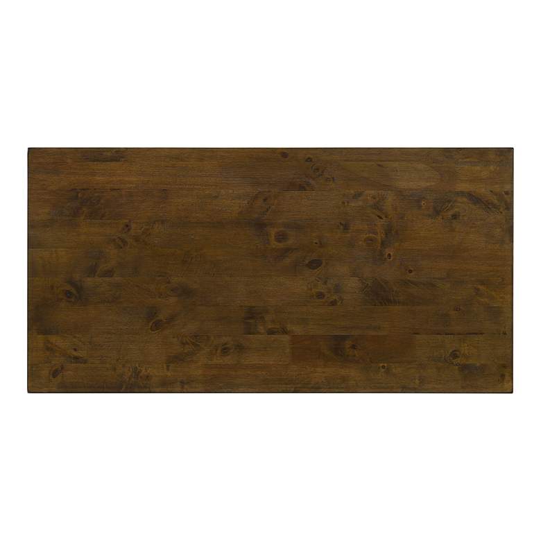 Image 7 Hiverna 47 1/4 inchW Rustic Oak and Black 1-Shelf Coffee Table more views