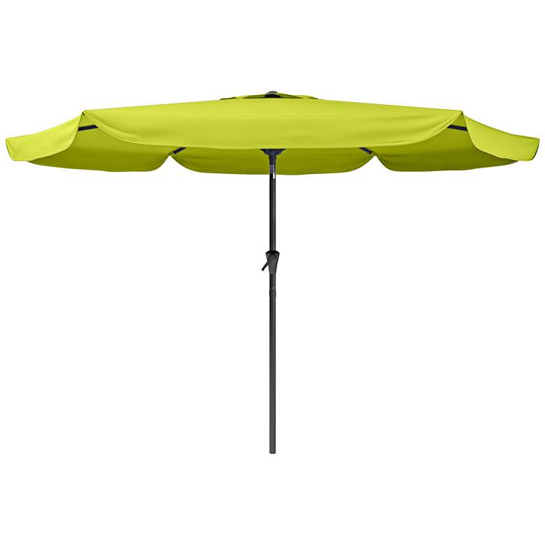 Image 1 Hoba 9 3/4-Foot Lime Green Fabric Tilting Patio Umbrella