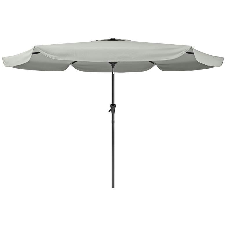 Image 1 Hoba 9 3/4-Foot Sand Gray Fabric Tilting Patio Umbrella