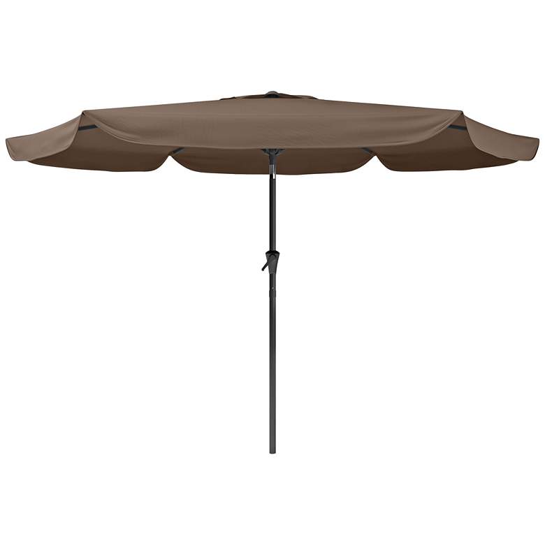 Image 1 Hoba 9 3/4-Foot Sandy Brown Fabric Tilting Patio Umbrella