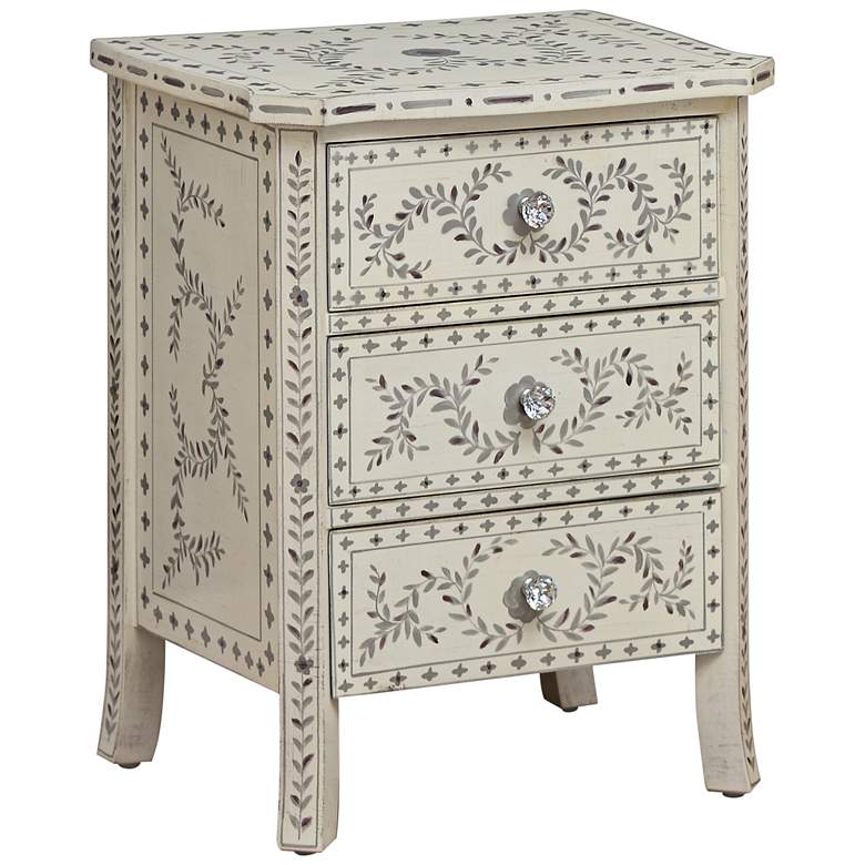 Image 1 Hobby Hill White 3-Drawer Accent Chest