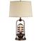 Hobie Bronze Nightlight Cage Table Lamp with Table Top Dimmer