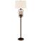 Hobie Oil-Rubbed Bronze Floor Lamp w/ Edison LED Night Light