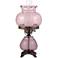 Hobnail 19" High Hand-Blown Pink Glass Accent Table Lamp