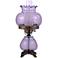 Hobnail Hand-Blown Violet Glass Table Lamp