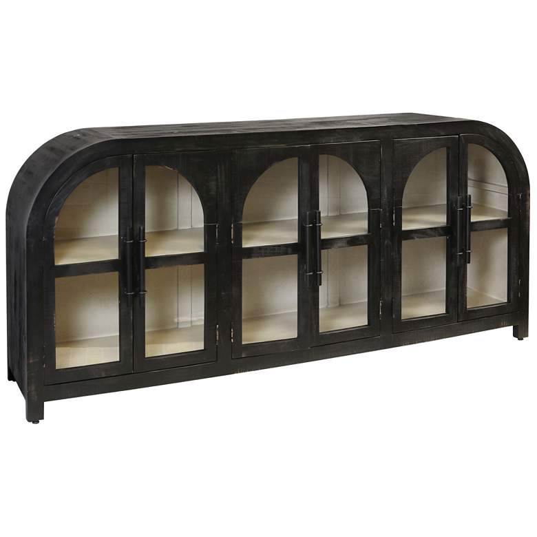 Image 1 Hodges 90" Wide Black Sideboard