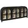 Hodges 90" Wide Black Sideboard