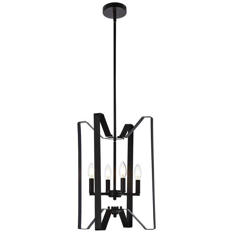 Image 2 Hoffman 4 Lts Pendant In Black