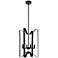 Hoffman 4 Lts Pendant In Black