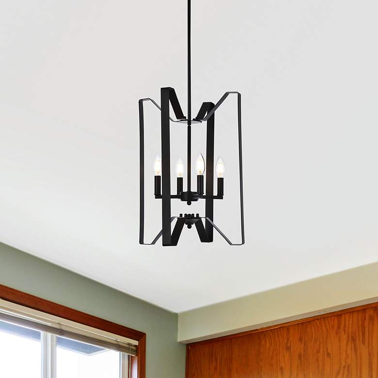 Image 1 Hoffman 4 Lts Pendant In Black