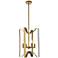 Hoffman 4 Lts Pendant In Brass