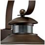 Thumbnail3 of Hogan 14" High Bronze Motion Sensor Outdoor Wall Light more views
