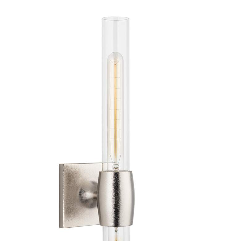 Image 4 Hogan 24 1/2 inch Wide Burnished Nickel 2-Light Bath Light more views