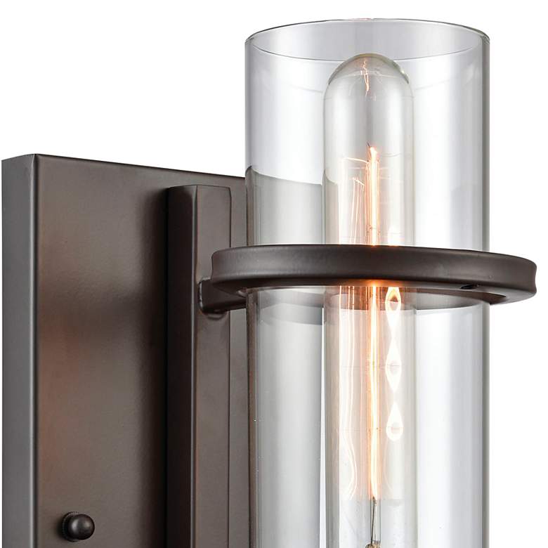 Image 2 Holbrook 10" High Oil-Rubbed Bronze Wall Sconce more views