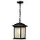 Holbrook 13 1/2" High Black Outdoor Lantern Hanging Light