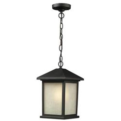 Holbrook 13 1/2" High Black Outdoor Lantern Hanging Light