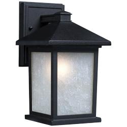 Holbrook 15 3/4" High Black Outdoor Wall Light