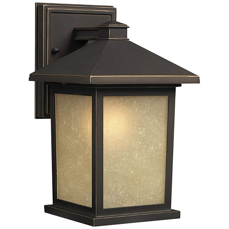 Image 1 Holbrook 15 3/4 inch High Oil-Rubbed Bronze Outdoor Wall Light