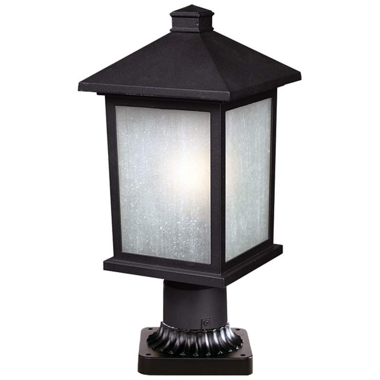 Image 1 Holbrook 18" High Black Outdoor Pier Mount Light