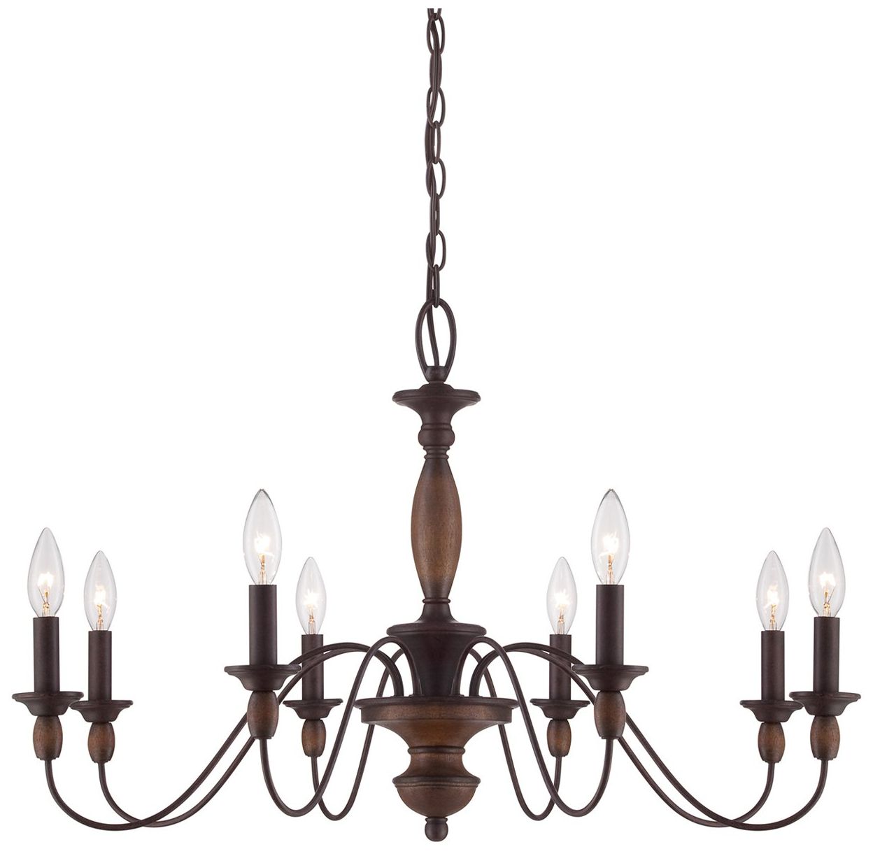 Holbrook 8-Lt Tuscan Brown Chandelier