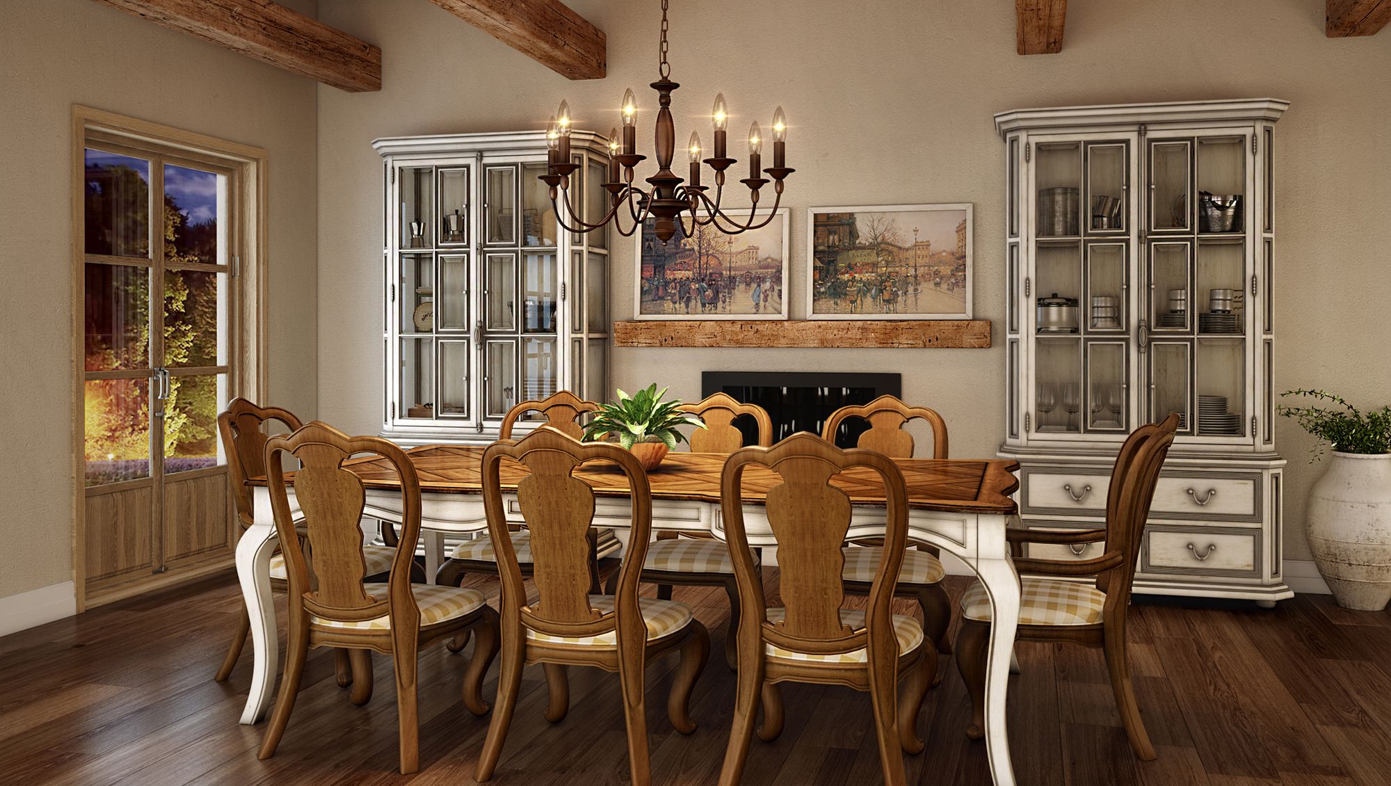 Thumbnail3 of Holbrook 8-Lt Tuscan Brown Chandelier more views