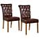 Holbrook Tufted Leather Dining Chair Set of 2