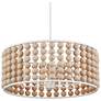 1_Holcroft 32 1/4"W Sugar White and Sandstone Pendant Light