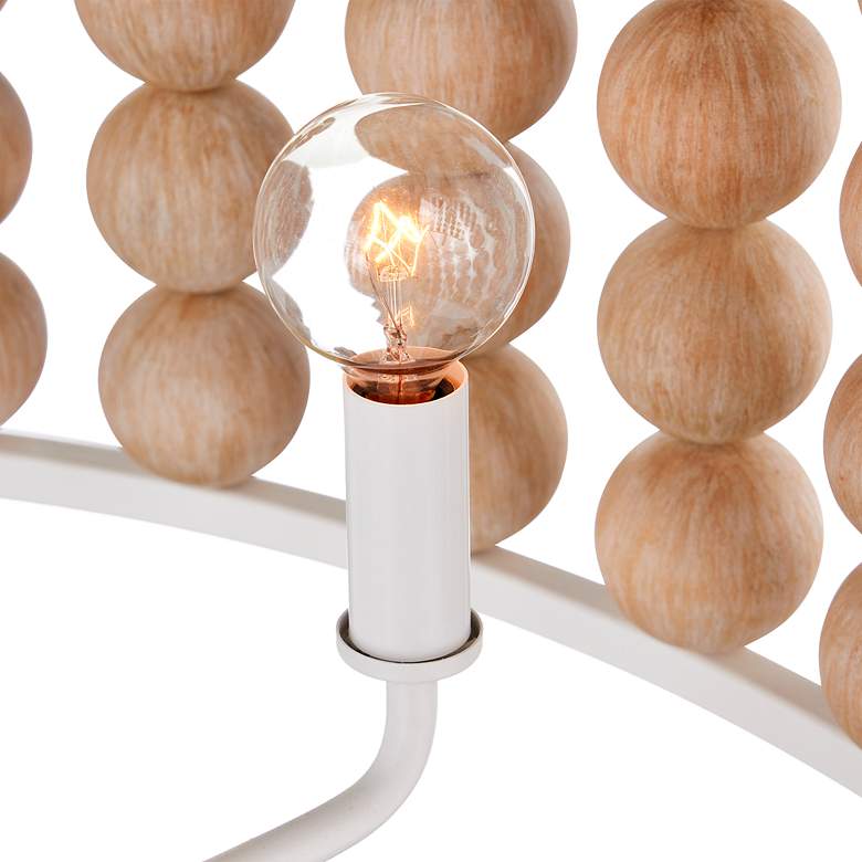 Image 5 Holcroft 32 1/4"W Sugar White and Sandstone Pendant Light more views