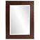Holden Rich Walnut Brown Stain 36" x 48" Wall Mirror