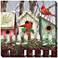 Holiday House 24" Square Outdoor Canvas Wall Art