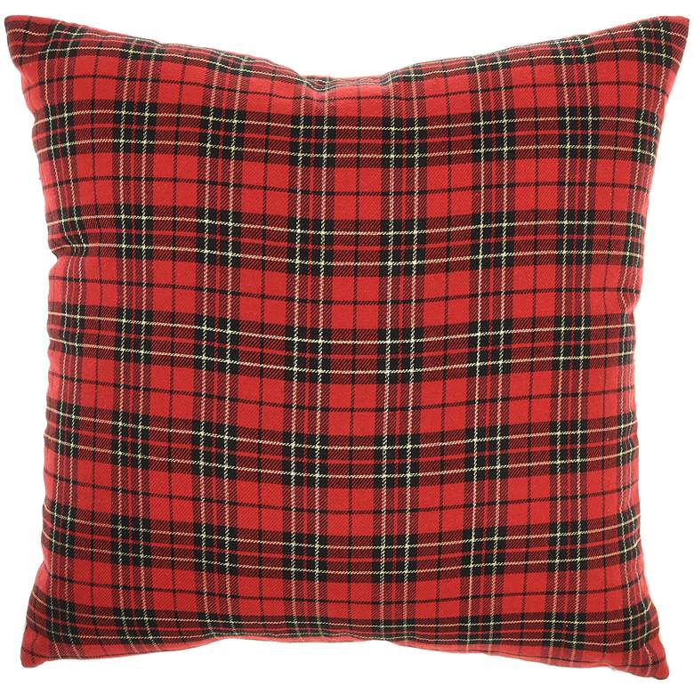 Image 4 Holiday Multi-Color Van 18 inch Square Decorative Throw Pillow more views