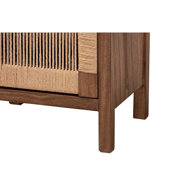 Image 5 Holitz 15 3/4" Wide Walnut Brown Wood 1-Door Nightstand more views