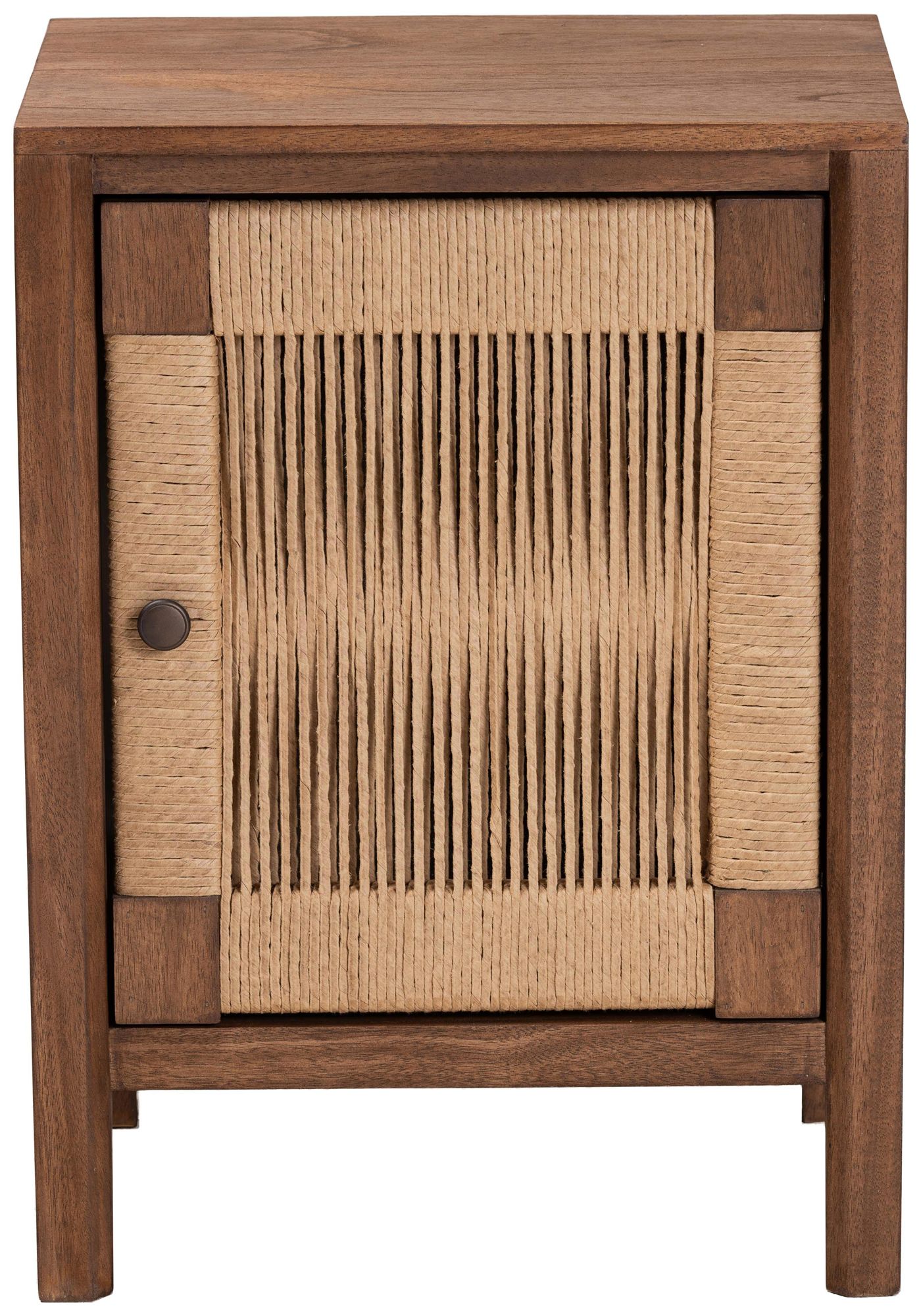 Holitz 15 3/4" Wide Walnut Brown Wood 1-Door Nightstand