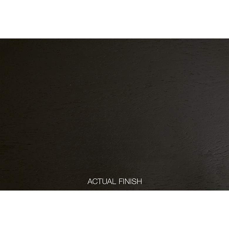 Image 4 Holland 71" Wide Brushed Black Rattan 4-Door Media Sideboard more views