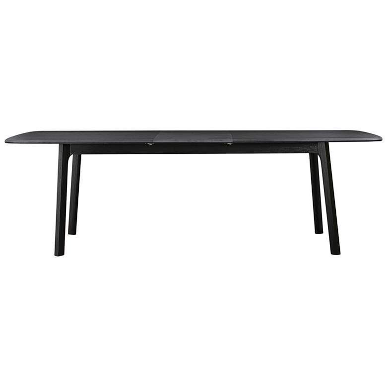 Image 1 Holland 98 in. Extendable Rectangular Dining Table in Black Brushed Oak