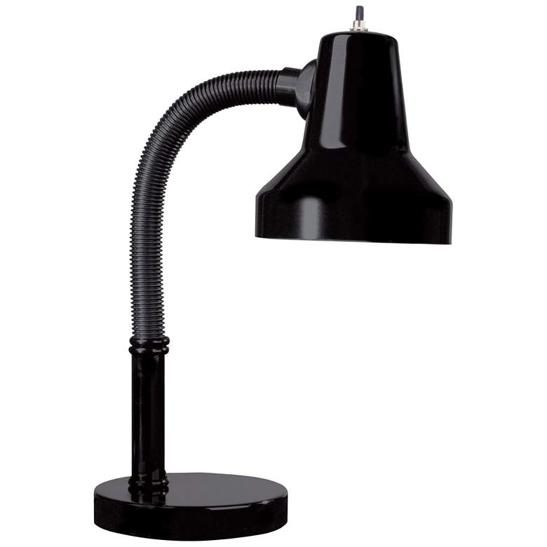 Image 1 Holland Black Adjustable Gooseneck Desk Lamp