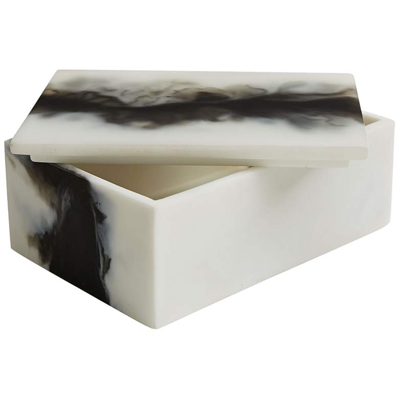 Image 4 Hollie Black and White Rectangular Jewelry Boxes Set of 2 more views