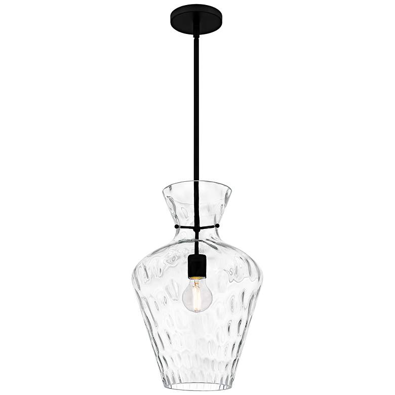 Image 1 Hollis 1-Light Matte Black Pendant