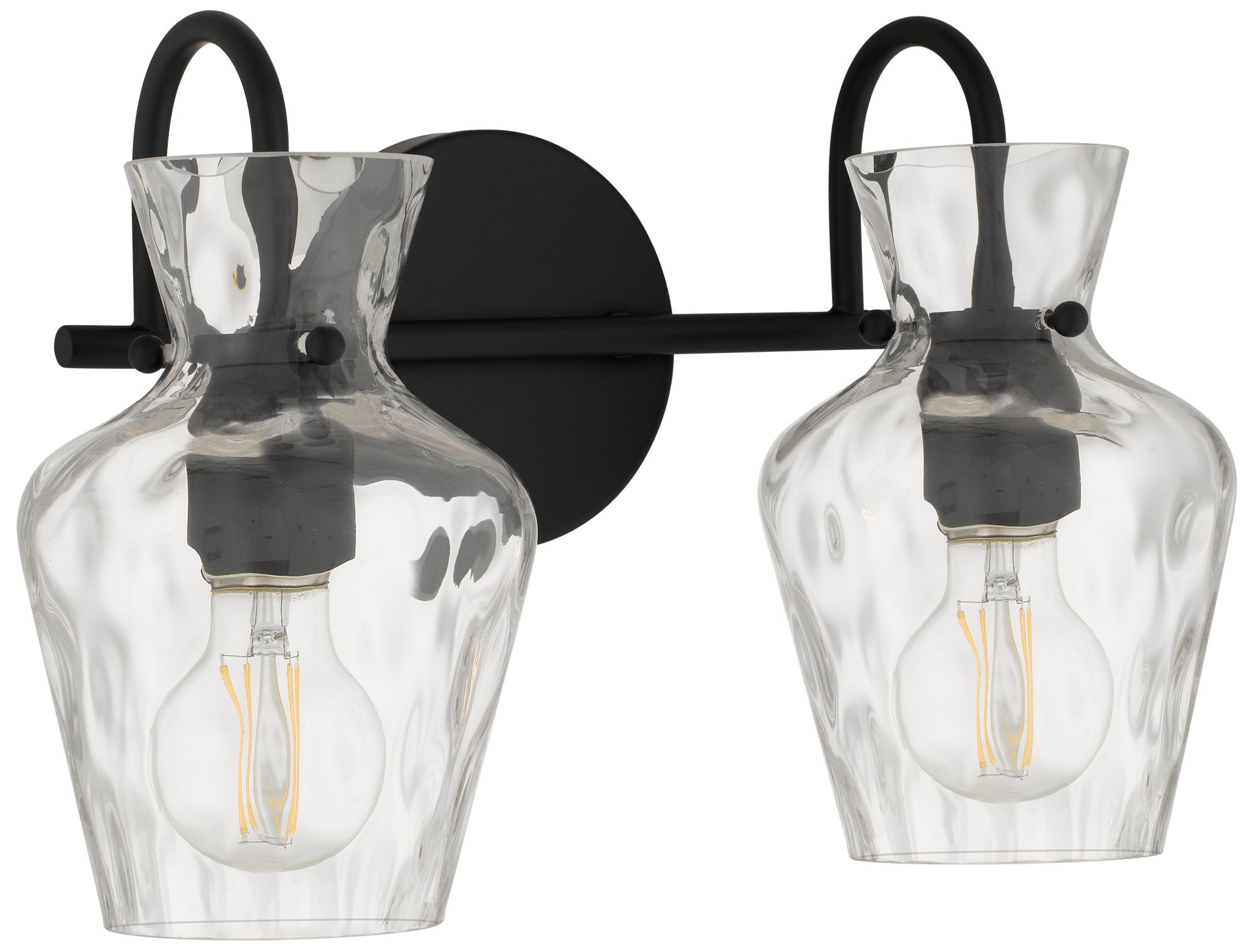 Image 3 Hollis 2-Light Matte Black Vanity Light more views