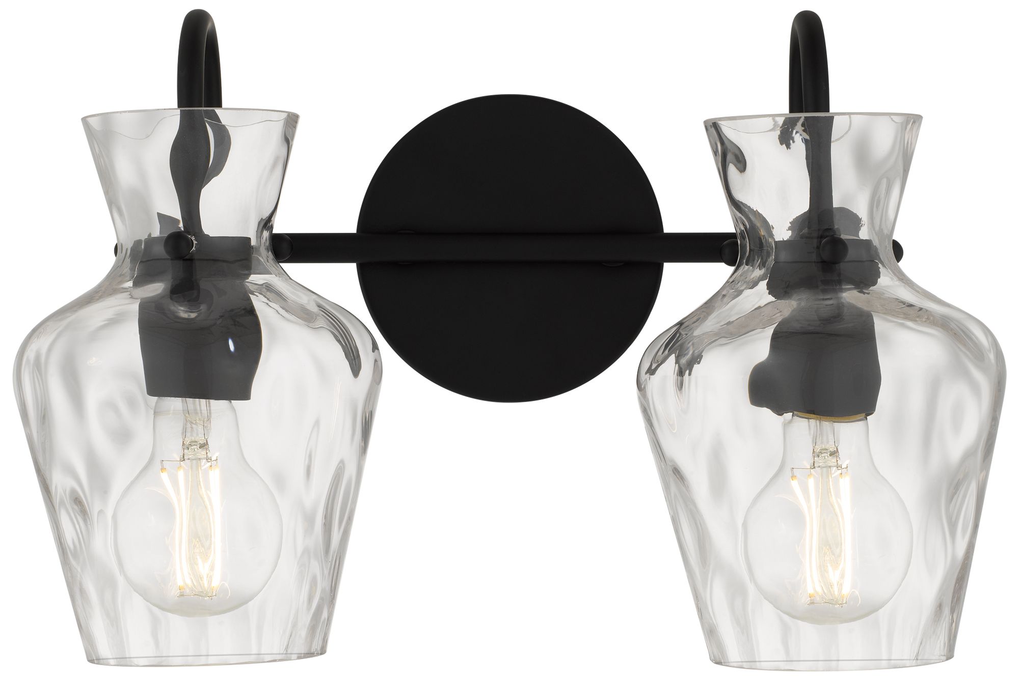 Image 4 Hollis 2-Light Matte Black Vanity Light more views