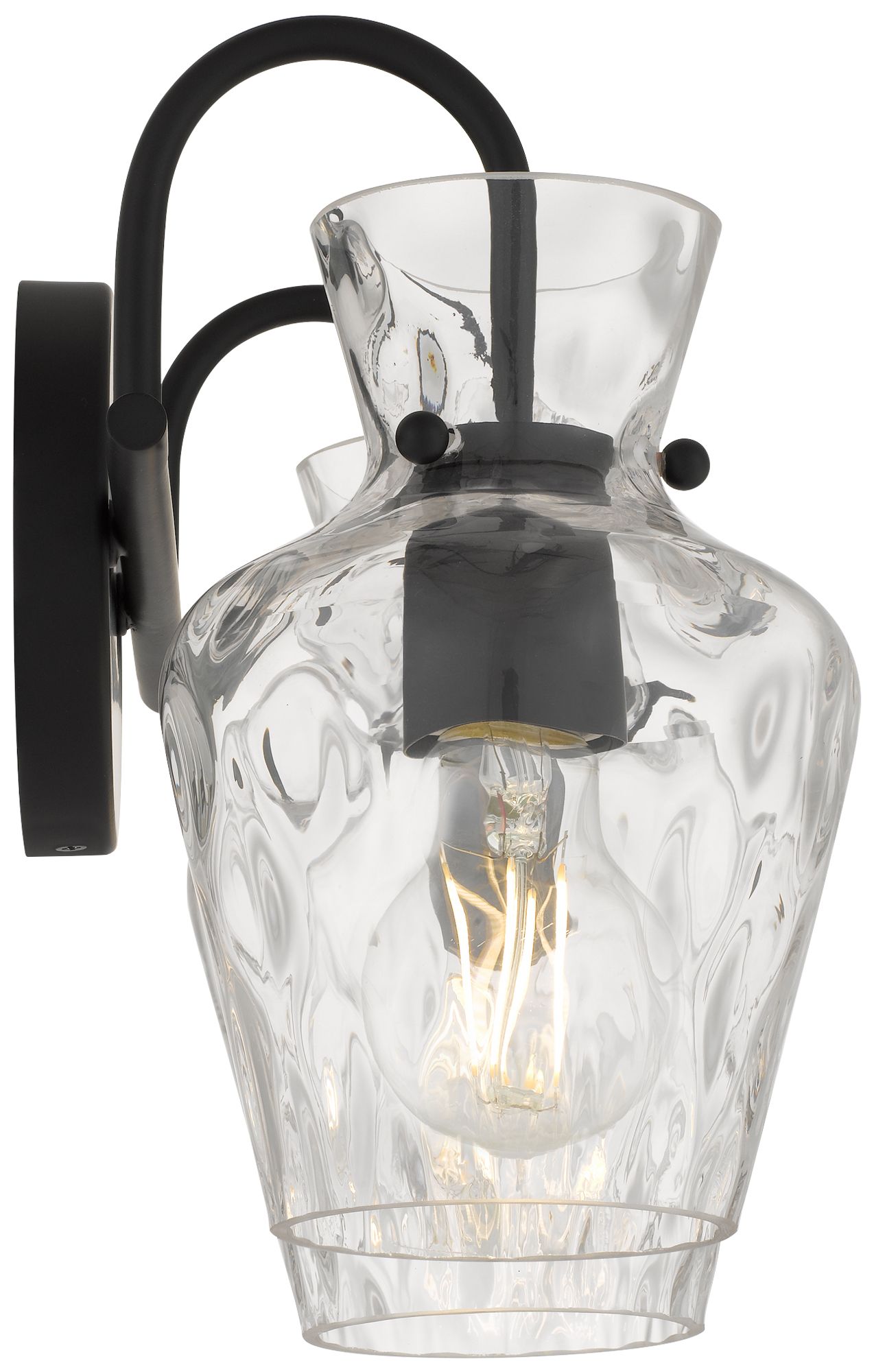 Image 5 Hollis 2-Light Matte Black Vanity Light more views