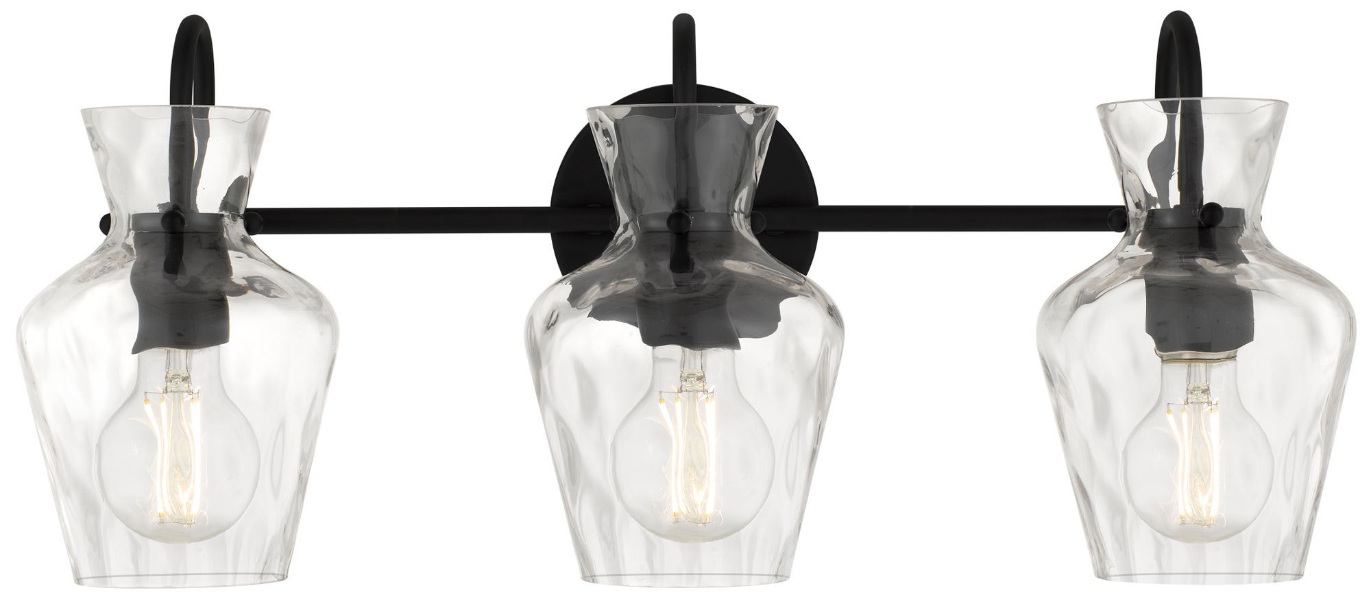 Image 4 Hollis 3-Light Matte Black Vanity Light more views